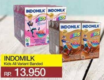 Promo Harga INDOMILK Susu UHT Kids All Variants per 6 tpk 115 ml - Yogya