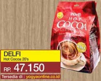 Promo Harga Delfi Hot Cocoa Indulgence per 20 sachet 25 gr - Yogya