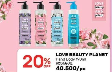 Promo Harga LOVE BEAUTY AND PLANET Body Lotion 190 ml - Guardian