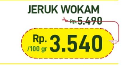 Promo Harga Jeruk Wokam per 100 gr - Hypermart