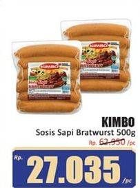 Promo Harga KIMBO Bratwurst Original 500 gr - Hari Hari
