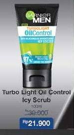 Promo Harga GARNIER MEN Turbo Light Oil Control Facial Foam Icy Scrub 100 ml - Indomaret