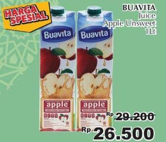 Promo Harga BUAVITA Fresh Juice Apple 1000 ml - Giant