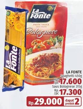 La Fonte Spaghetti / Saus Bolognese