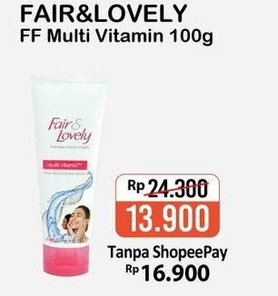 Promo Harga GLOW & LOVELY (FAIR & LOVELY) Multivitamin Facial Foam 100 gr - Alfamart