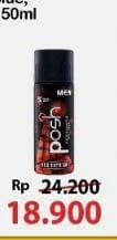 Promo Harga Posh Men Perfumed Body Spray Cool Blue, Red Extreme 150 ml - Alfamart