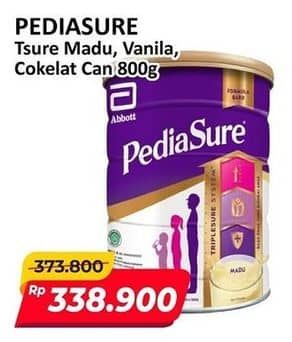 Promo Harga Pediasure Triplesure Madu, Vanila, Cokelat 800 gr - Alfamart