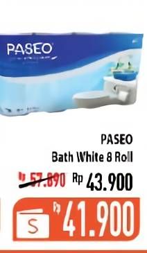 Promo Harga PASEO Toilet Tissue White 8 roll - Hypermart