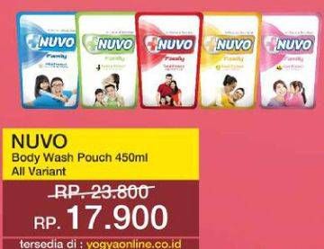 Promo Harga NUVO Body Wash All Variants 450 ml - Yogya