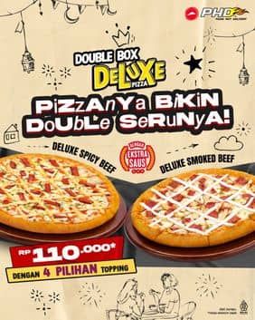 Promo Harga Double Box Deluxe Pizza  - Pizza Hut