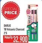 Promo Harga DARLIE Toothbrush Volcanic Charcoal 2 sheet - Hypermart