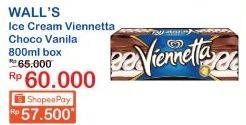 Promo Harga WALLS Ice Cream Viennetta Choco Vanila 800 ml - Indomaret