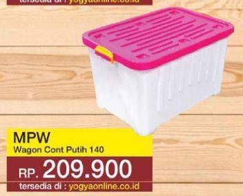 Promo Harga MPW Wagon Container Putih 140000 ml - Yogya