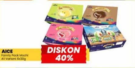 Promo Harga Aice Mochi All Variants per 6 pcs 30 gr - Yogya