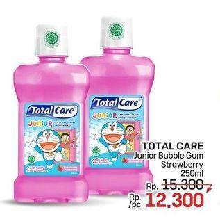 Promo Harga Total Care Mouthwash Junior Bubblegum Strawberry 250 ml - LotteMart