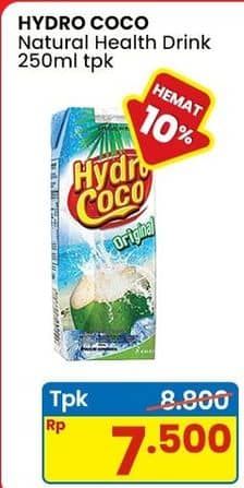 Promo Harga Hydro Coco Minuman Kelapa Original 250 ml - Indomaret