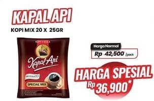 Promo Harga Kapal Api Kopi Bubuk Special Mix per 20 sachet 25 gr - Carrefour