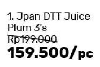 Promo Harga KINOHIMITSU Japan Detox Juice Plum 3 pcs - Guardian