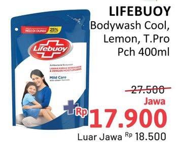 Promo Harga Lifebuoy Body Wash Cool Fresh, Lemon Fresh, Vita Protect 400 ml - Alfamidi