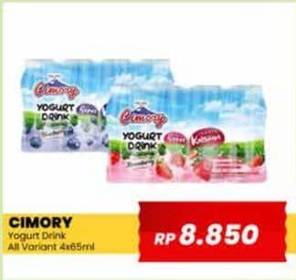 Promo Harga Cimory Yogurt Drink All Variants per 4 botol 70 ml - Yogya