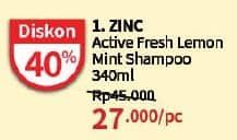 Promo Harga Zinc Shampoo Active Fresh Lemon 340 ml - Guardian