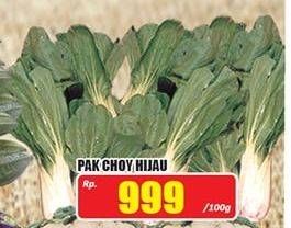 Promo Harga Pak Choy Hijau per 100 gr - Hari Hari