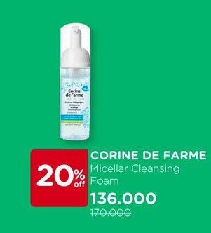 Promo Harga CORINE DE FARME Micellar Clear Foam  - Watsons