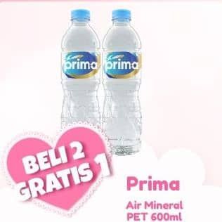 Promo Harga Prima Air Mineral 600 ml - Alfamart