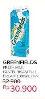 Promo Harga Greenfields Fresh Milk Full Cream 1000 ml - Indomaret