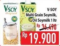 Promo Harga V-SOY Soya Bean Milk Original 1000 ml - Hypermart