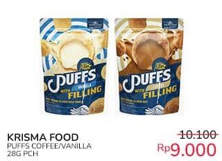 Promo Harga Krisma Food Cream Puffs Coffee, Vanilla 28 gr - Indomaret