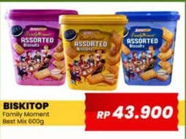 Promo Harga Biskitop Family Moment Assorted Biscuits 600 gr - Yogya