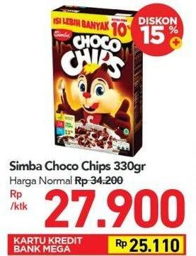 Promo Harga SIMBA Cereal Choco Chips 330 gr - Carrefour