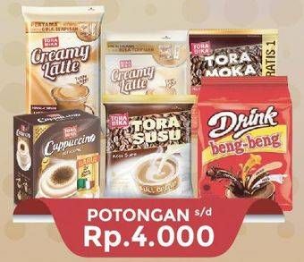 Promo Harga TORABIKA Creamy Latte/Cappucino/Mocca/Kopi Susu/BENG-BENG Drink  - Hypermart
