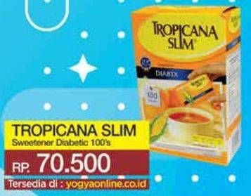 Promo Harga TROPICANA SLIM Sweetener Diabtx 100 pcs - Yogya