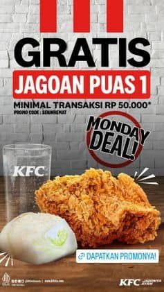 Promo Harga Gratis Jagoan Puas 1  - KFC