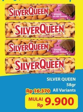 Promo Harga Silver Queen Chocolate All Variants 58 gr - Hypermart