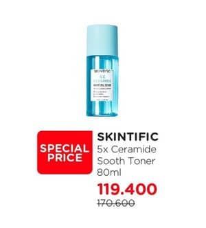 Promo Harga Skintific 5x Ceramide Soothing Toner 80 ml - Watsons