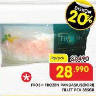 Promo Harga FROSH Fresh Frozen Pangasius Fillet 385 gr - Superindo