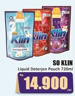 Promo Harga So Klin Liquid Detergent 720 ml - Hari Hari
