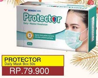 Promo Harga WINGS Mask Protector 50 pcs - Yogya