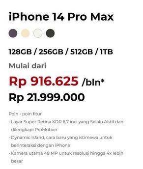 Promo Harga Apple iPhone 14 Pro Max  - Erafone