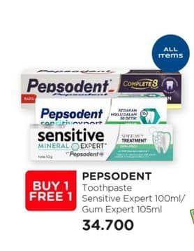 Promo Harga Pepsodent Pasta Gigi Sensitive Expert Gum Care, Original 100 gr - Watsons