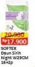 Promo Harga SOFTEX Daun Sirih 29cm 18 pcs - Indomaret