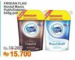 Promo Harga Frisian Flag Susu Kental Manis Cokelat, Putih 545 gr - Indomaret