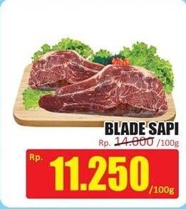 Promo Harga Daging Blade per 100 gr - Hari Hari