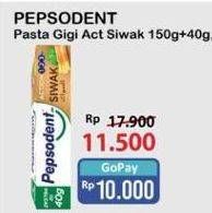 Promo Harga Pepsodent Pasta Gigi Action 123 Siwak 190 gr - Alfamart