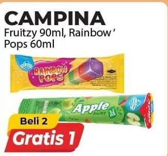 Promo Harga Campina Fruitzy/Rainbow Pops  - Alfamart