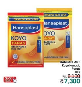 Promo Harga Hansaplast Koyo Hangat, Panas 10 pcs - LotteMart