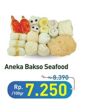 Promo Harga Aneka Bakso Seafood per 100 gr - Hypermart